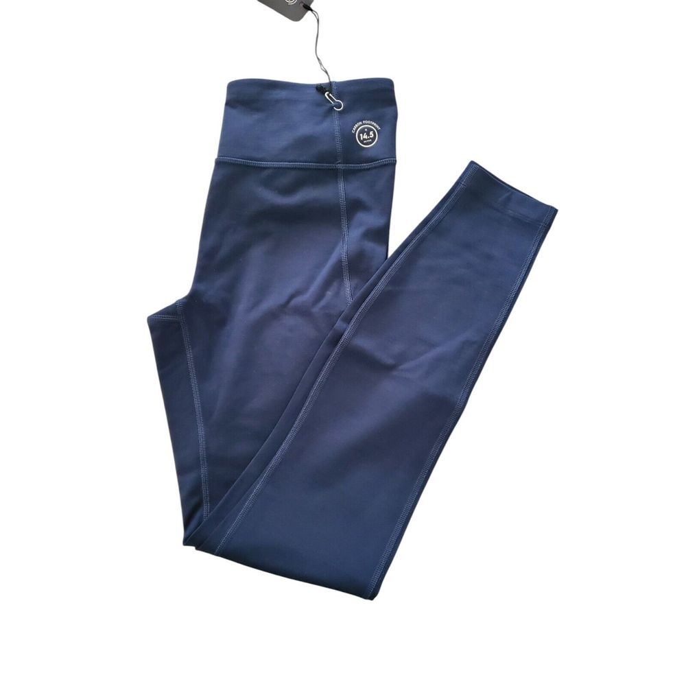 NEW Allbirds Natural Leggings Merino Wool Blend Women Size XS Mid Rise True Navy